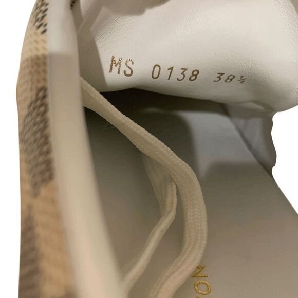 Louis Vuitton Damier Azul Summer Trunks Frontrow Sneakers EU 38.5 Velcro Shoes - Picture 8 of 10